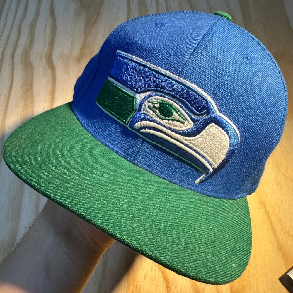 Mitchell & Ness Seattle Seahawks NFL Vintage Snapback Hat Blue Green OSFM
